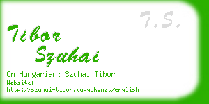 tibor szuhai business card